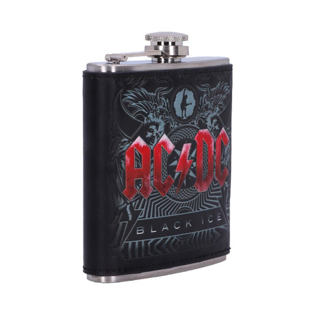 AC/DC Black Ice Album Embossed Hip Flask: 4 - Hip Flasks By AC/DC