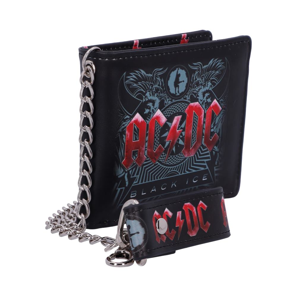 AC/DC Black Ice Album Embossed Wallet and Chain - Shop Wallets At Gift Moments - 7