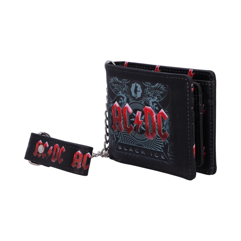 AC/DC Black Ice Album Embossed Wallet and Chain - Shop Wallets At Gift Moments - 5