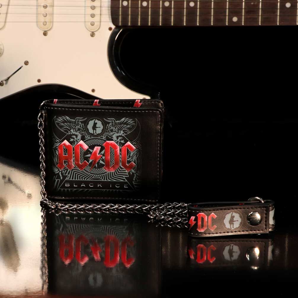 AC/DC Black Ice Album Embossed Wallet and Chain: 4 - Wallets By AC/DC