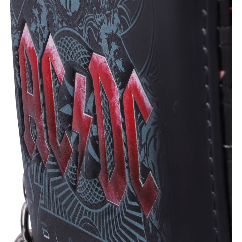 AC/DC Black Ice Album Embossed Wallet and Chain - Shop Wallets At Gift Moments - 8