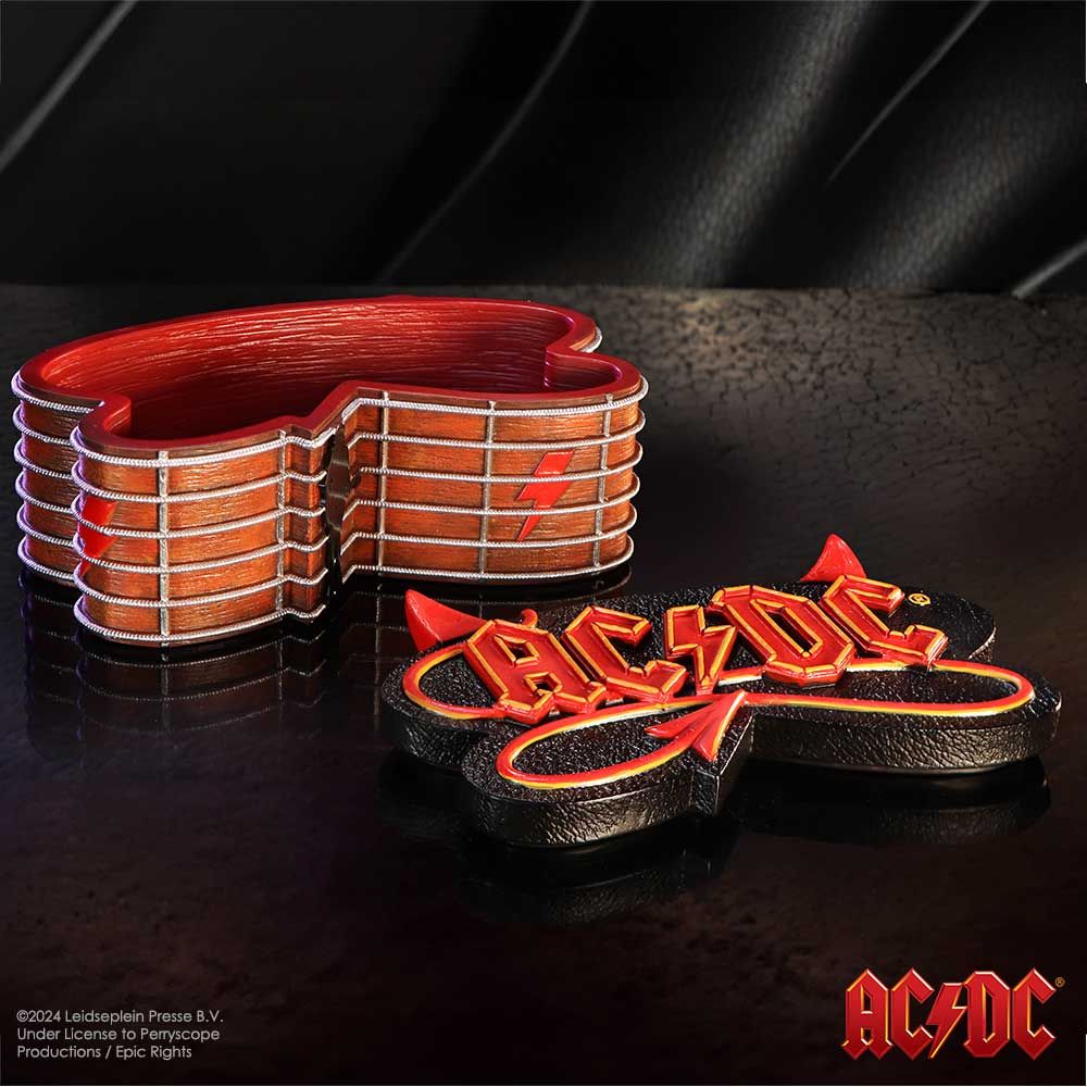AC/DC Logo Guitar Inspired Box - Shop Boxes At Gift Moments - 2