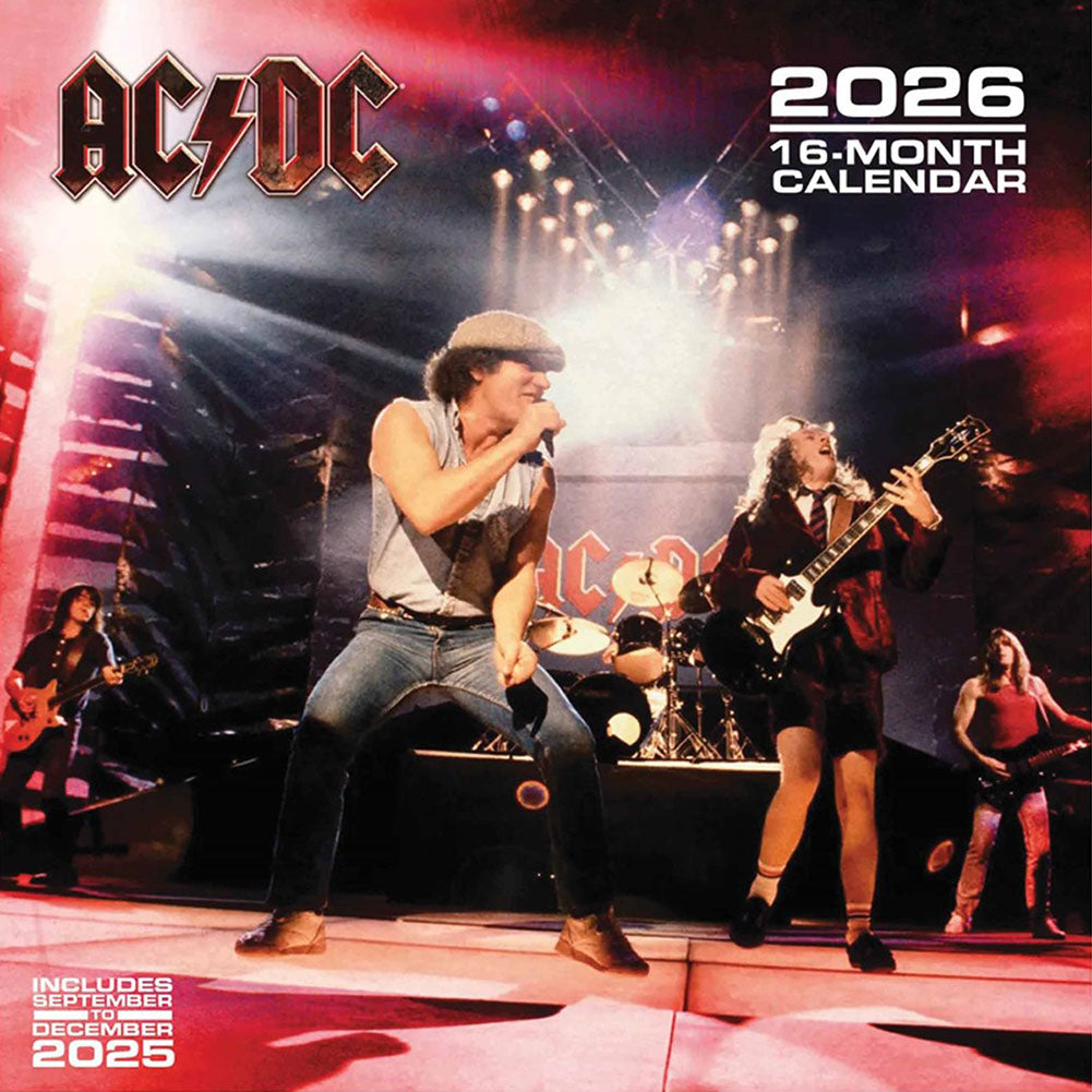 AC/DC Square Calendar 2026: 1 - Calendars By AC/DC