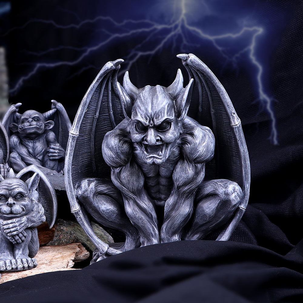 Adalward Dark Black Grotesque Gargoyle Figurine: 1 - Figures & Collectables By Gift Moments