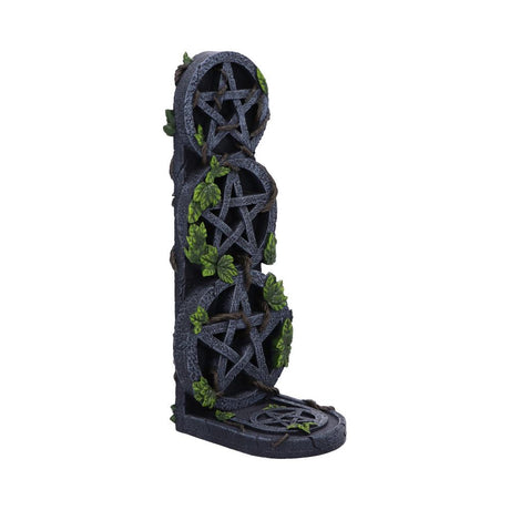 Aged Pentagram Wiccan Incense Burner: 5 - Incense Holders By NN Designs