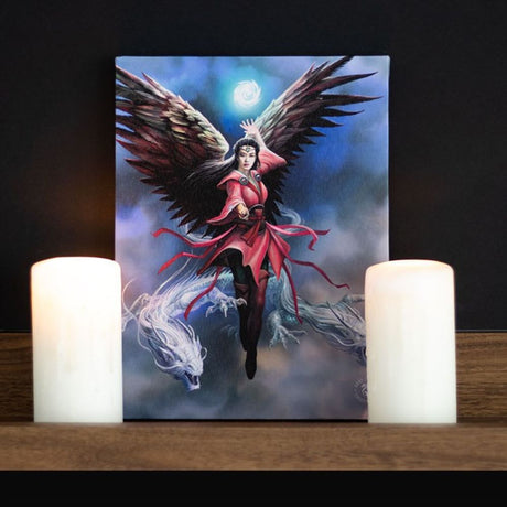 Air Element Sorceress Canvas Plaque by Anne Stokes: 1 - Wall Art By Gift Moments