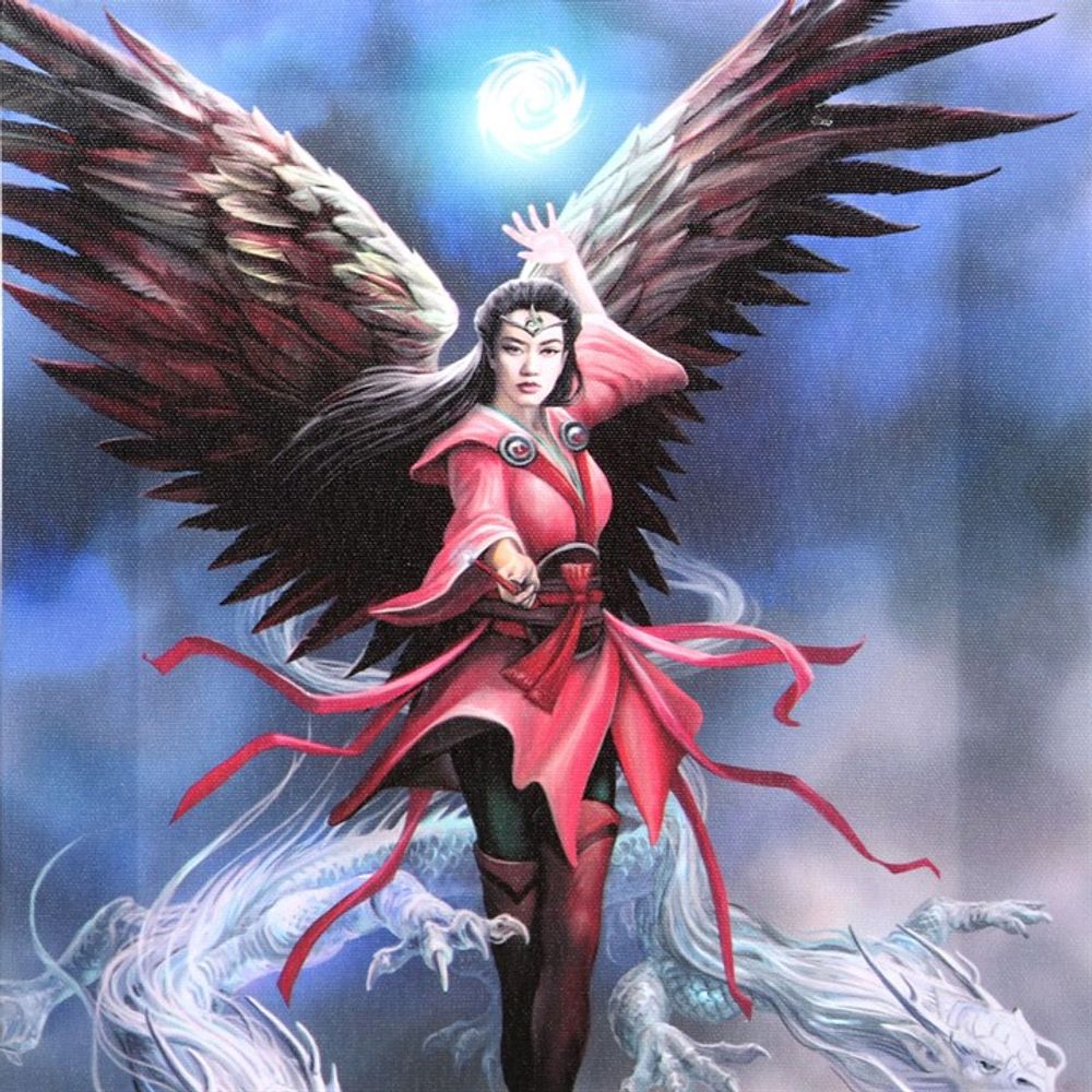 Air Element Sorceress Canvas Plaque by Anne Stokes: 3 - Wall Art By Gift Moments