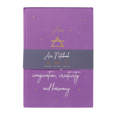 Air Element Velvet A5 Notebook: 4 - Notebooks By Gift Moments