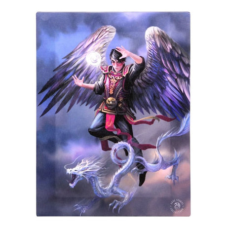 Air Element Wizard Canvas Plaque by Anne Stokes: 2 - Wall Art By Gift Moments