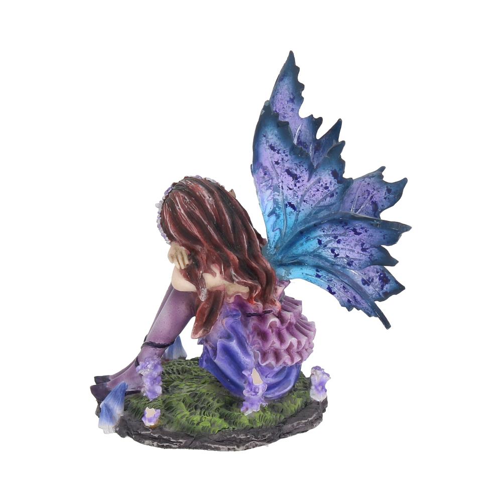 Akina Floral Fairy Figurine in Purple Blue: 5 - Figurines Small (Under 15cm) By Gift Moments