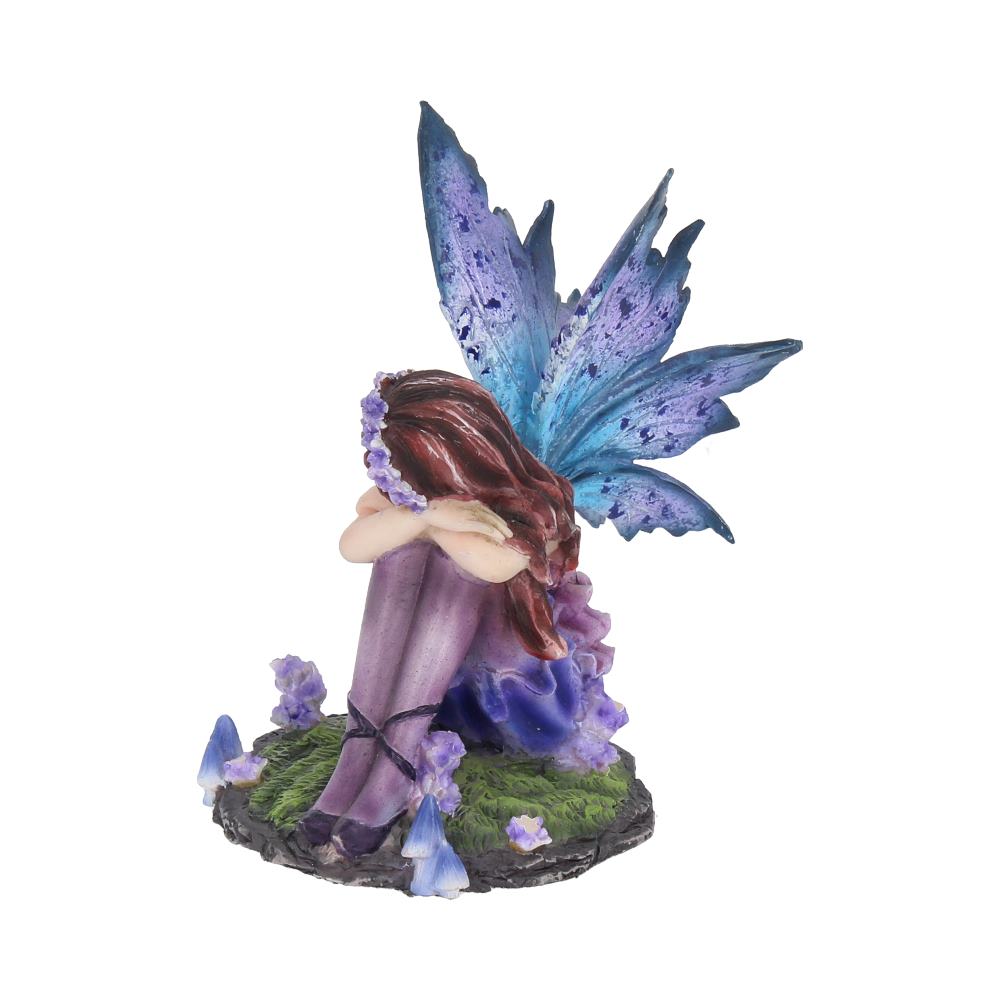 Akina Floral Fairy Figurine in Purple Blue: 4 - Figurines Small (Under 15cm) By Gift Moments