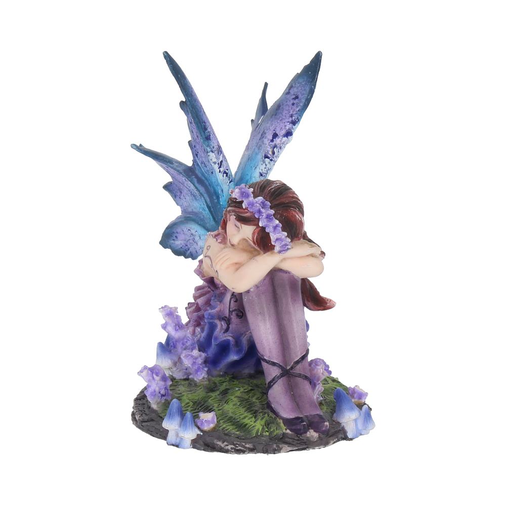Akina Floral Fairy Figurine in Purple Blue: 3 - Figurines Small (Under 15cm) By Gift Moments