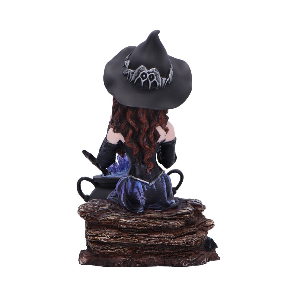 Alvina Witch Figurine with Owl and Cauldron - Shop Figurines Medium (15-29cm) At Gift Moments - 4