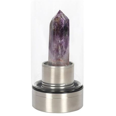 Amethyst Calming Glass Water Bottle: 2 - Water Bottles By Gift Moments