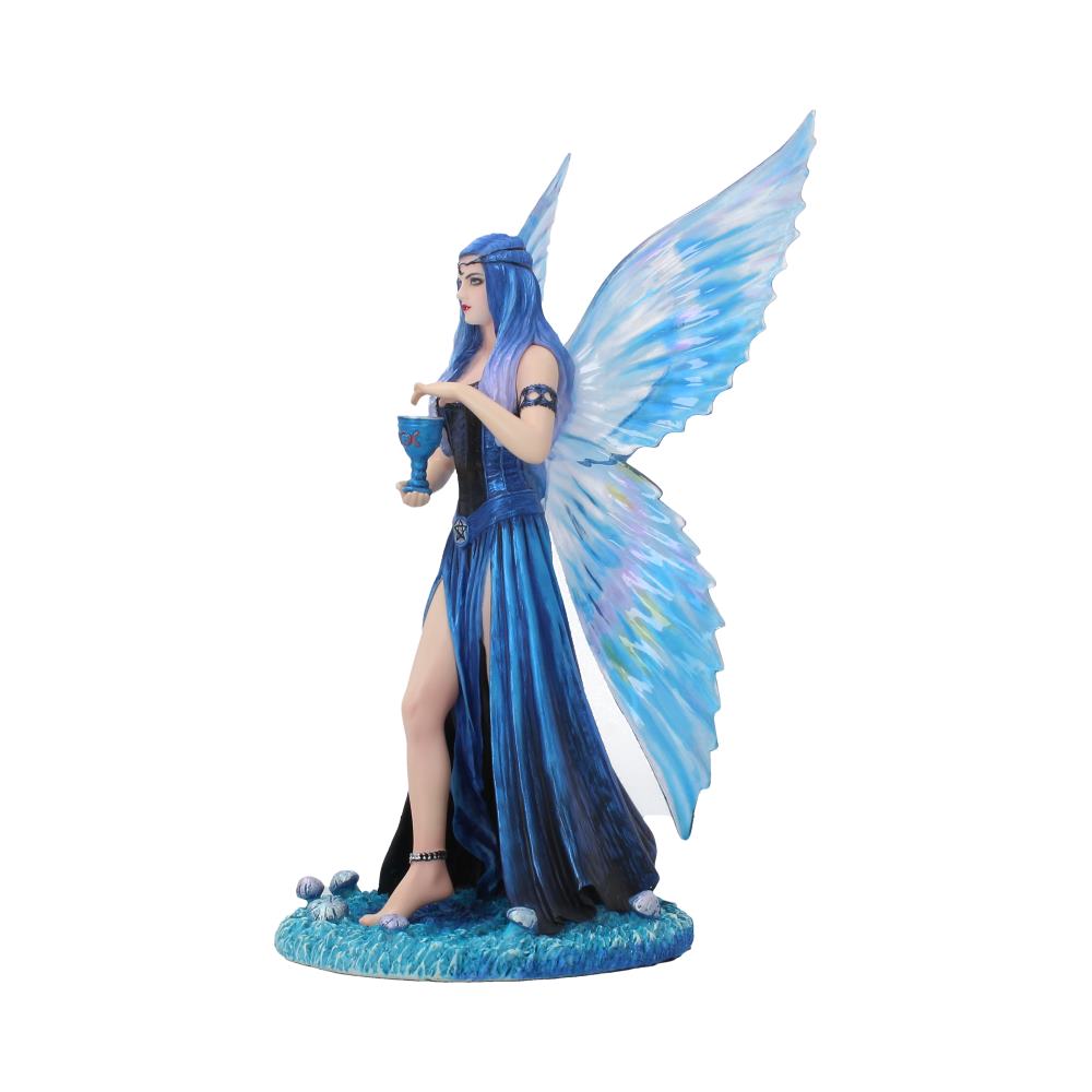 Anne Stokes Enchantment Blue Fairy with Goblet Figurine: 3 - Figurines Medium (15-29cm) By Anne Stokes