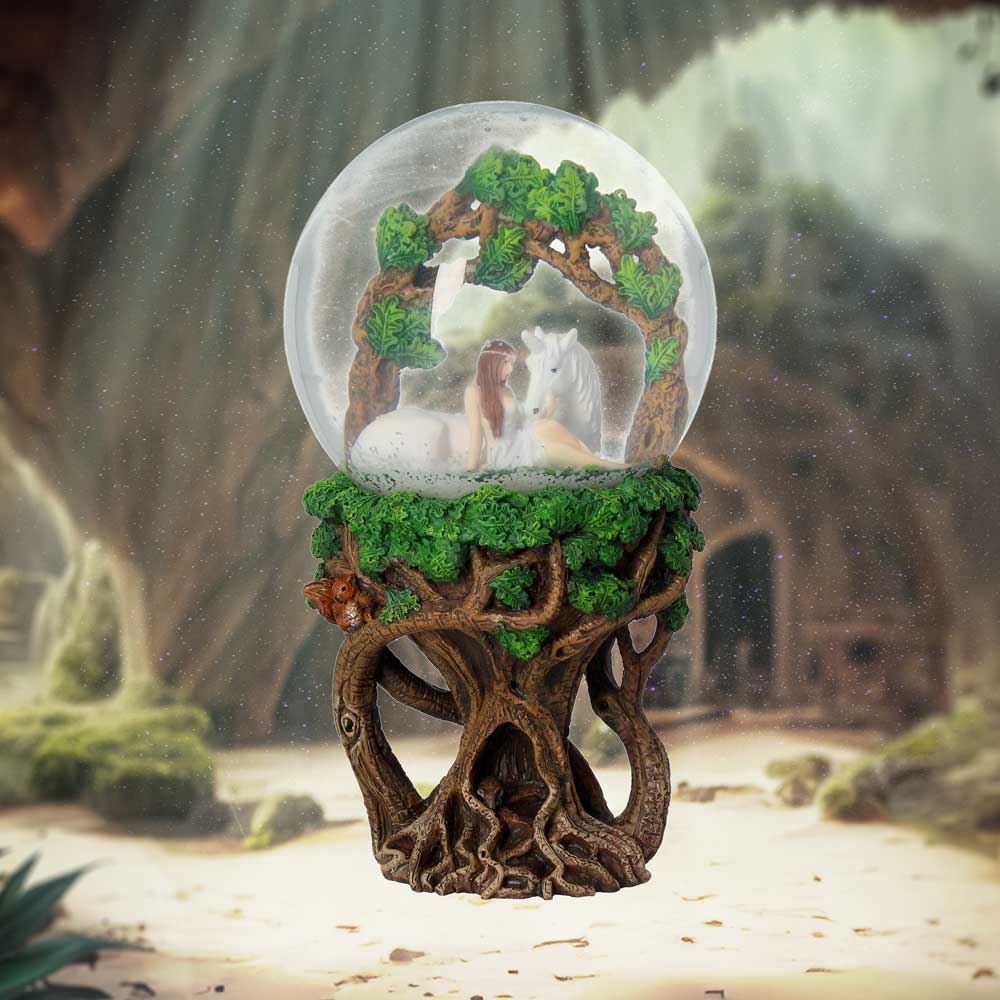 Anne Stokes Pure Heart Unicorn Snowglobe: 1 - Snow Globes By Anne Stokes