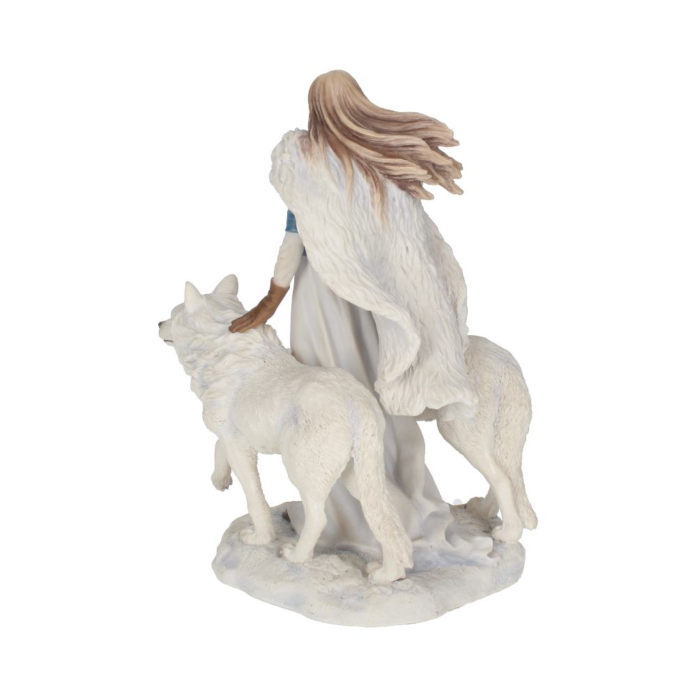 Anne Stokes Winter Guardians Wolf Companion Figurine: 5 - Figurines Medium (15-29cm) By Anne Stokes