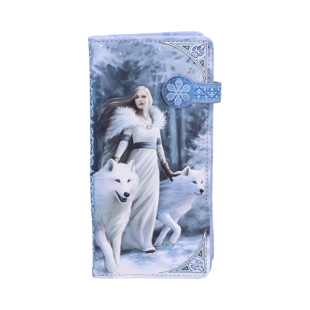 Anne Stokes Winter Guardians Wolf Embossed Purse: 2 - Purses By Anne Stokes