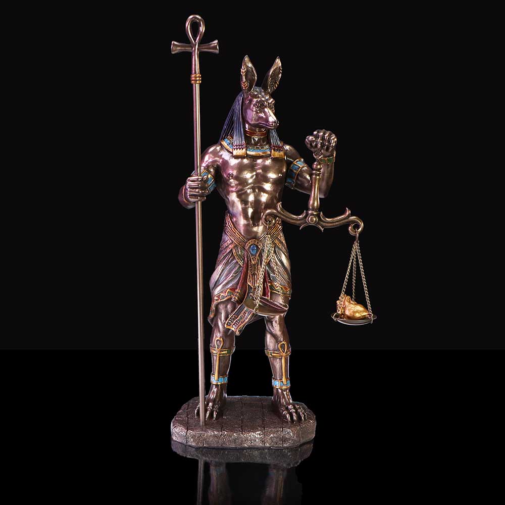 Anubis Guardian of Tombs Bronze Finshed Figurine: 2 - Figurines Medium (15-29cm) By NN Designs