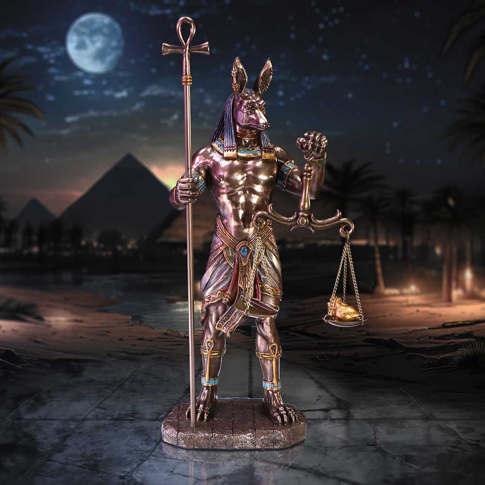Anubis Guardian of Tombs Bronze Finshed Figurine: 1 - Figurines Medium (15-29cm) By NN Designs