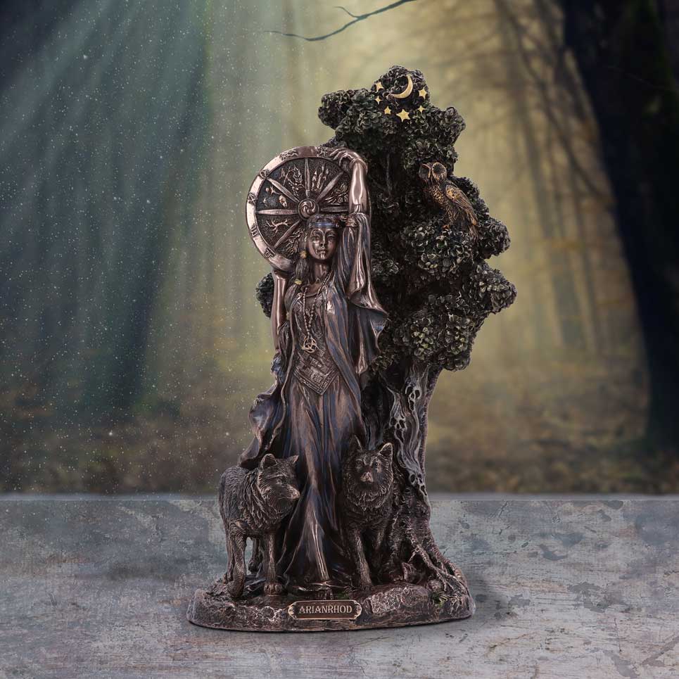 Arianrhod The Celtic Goddess of Fate Bronze Figurine 24cm: 1 - Figures & Collectables By Gift Moments