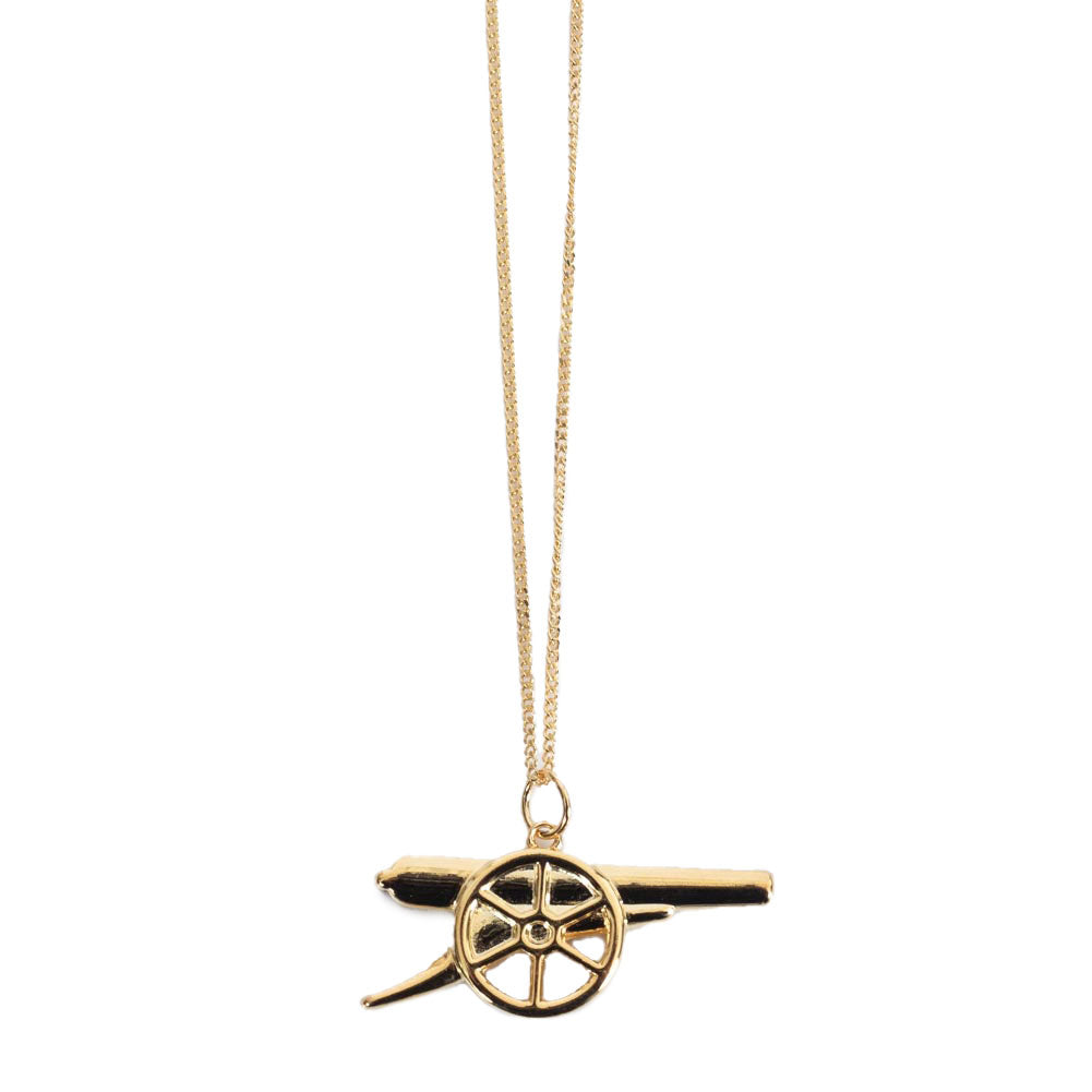 Arsenal FC 18ct Gold Plated on Silver Cannon Pendant & Chain: 2 - Necklaces By Arsenal