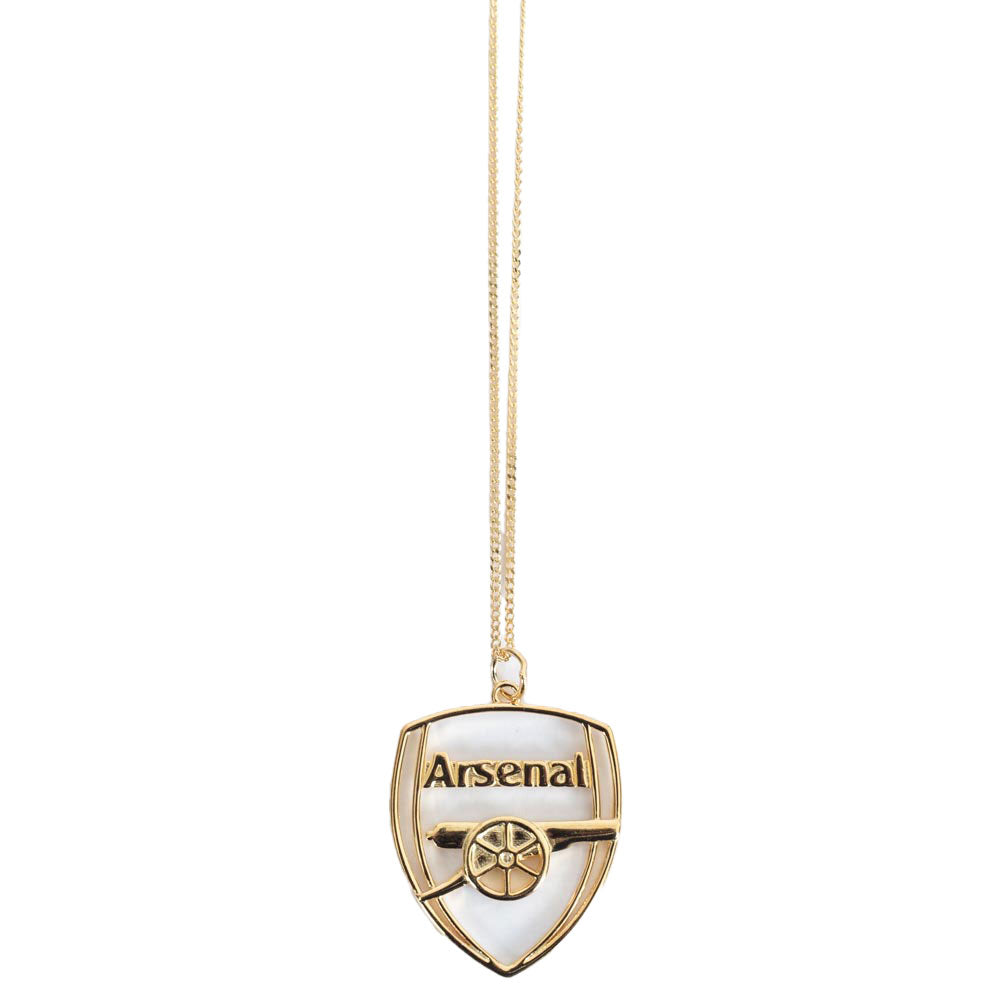 Arsenal FC 18ct Gold Plated on Silver Crest Pendant & Chain: 2 - Necklaces By Arsenal