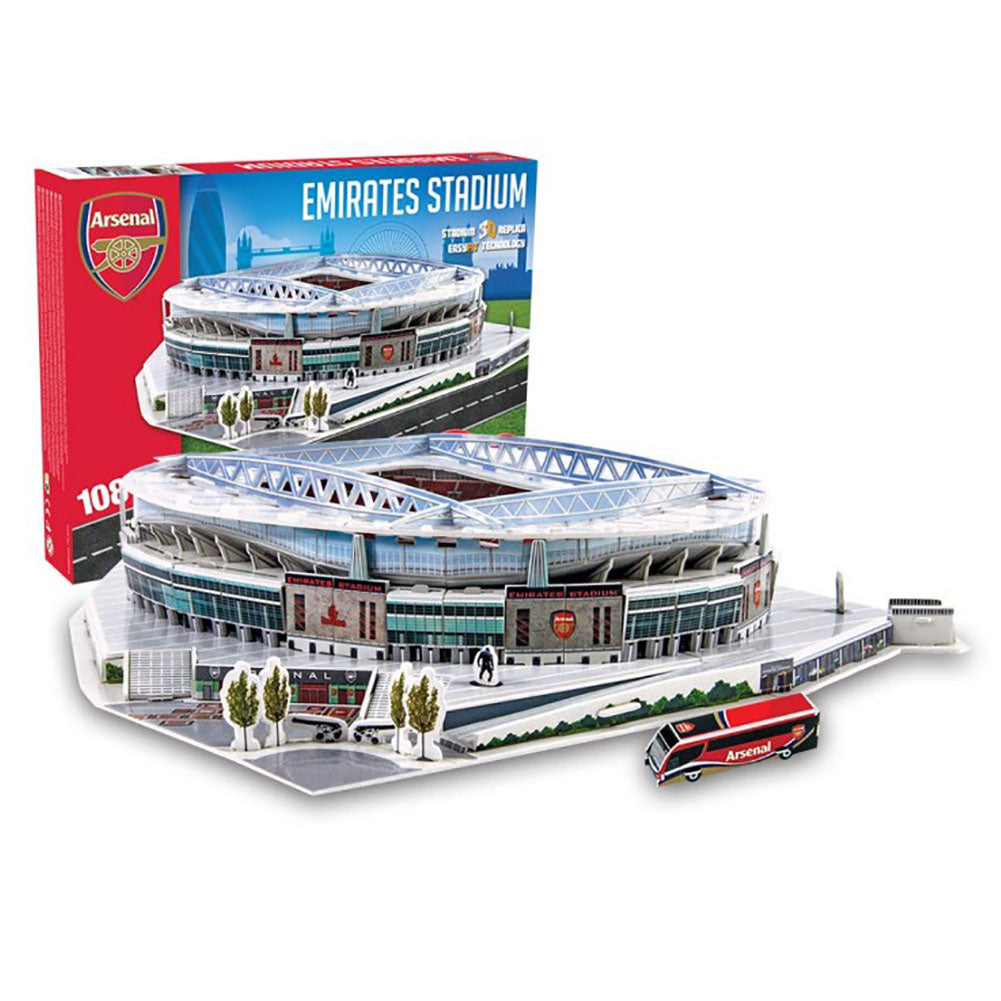 Arsenal FC 3D Stadium Puzzle - Shop Puzzles & Games At Gift Moments - 1