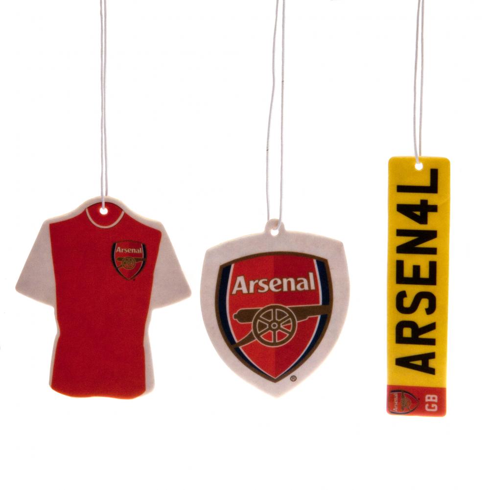 Arsenal FC 3pk Air Freshener - Shop Car Accessories At Gift Moments - 1