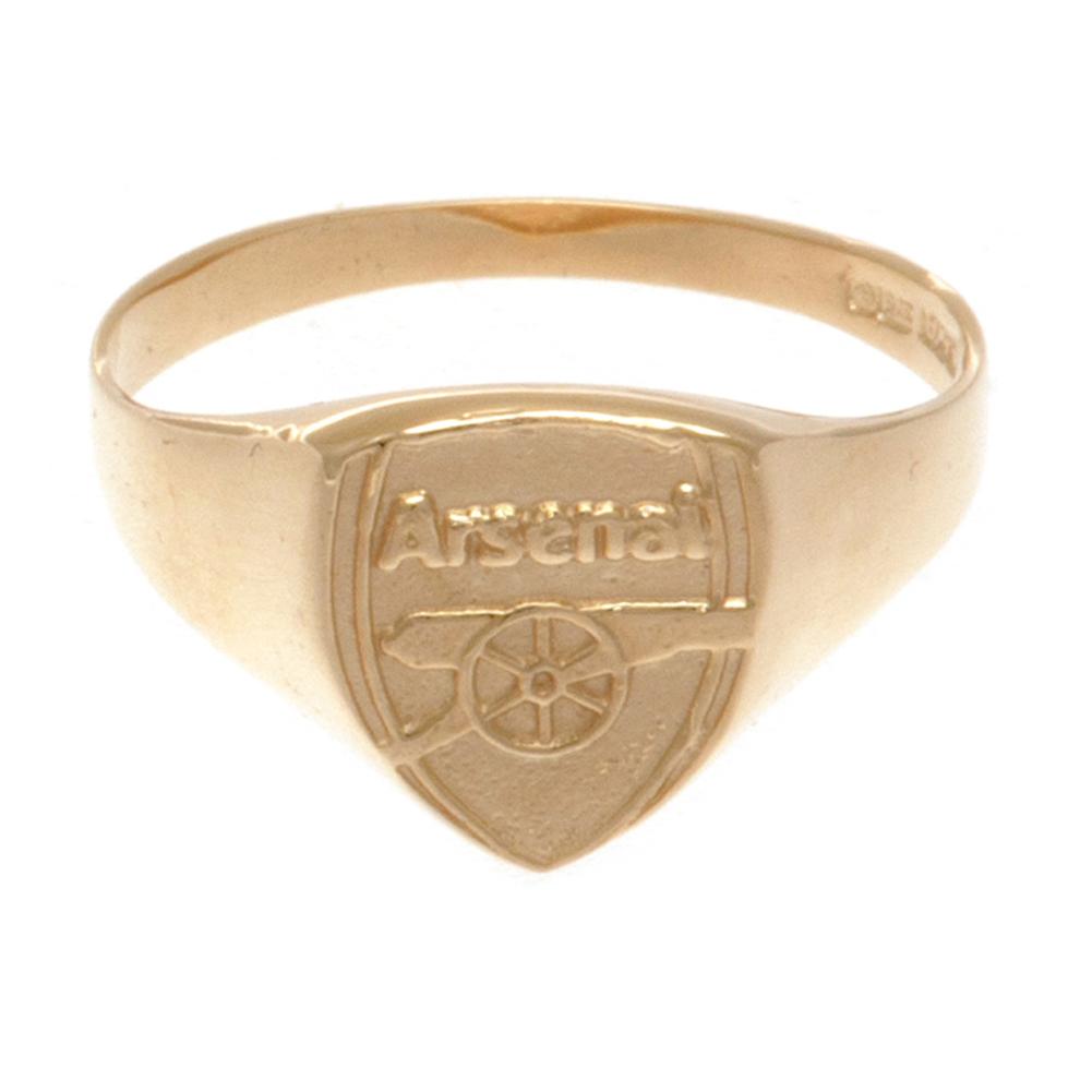 Arsenal FC 9ct Gold Crest Ring Large: 4 - Jewellery By Arsenal