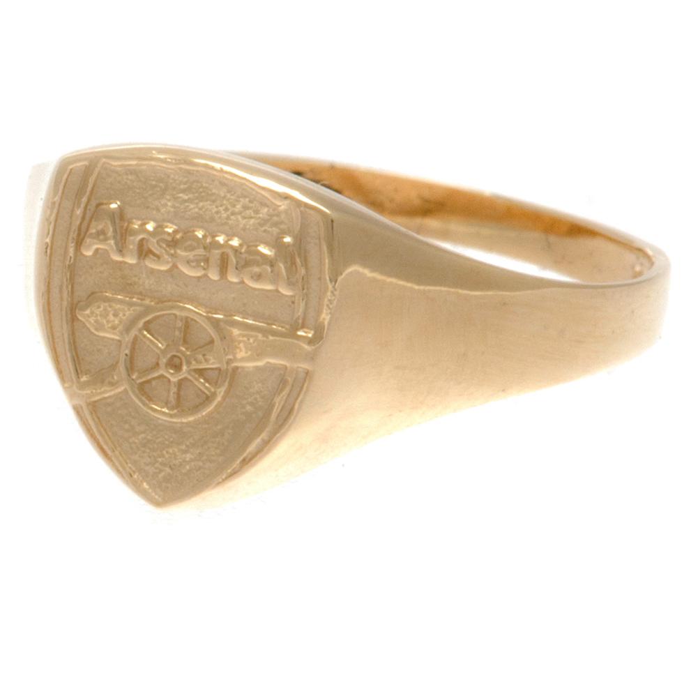 Arsenal FC 9ct Gold Crest Ring Medium: 2 - Jewellery By Arsenal