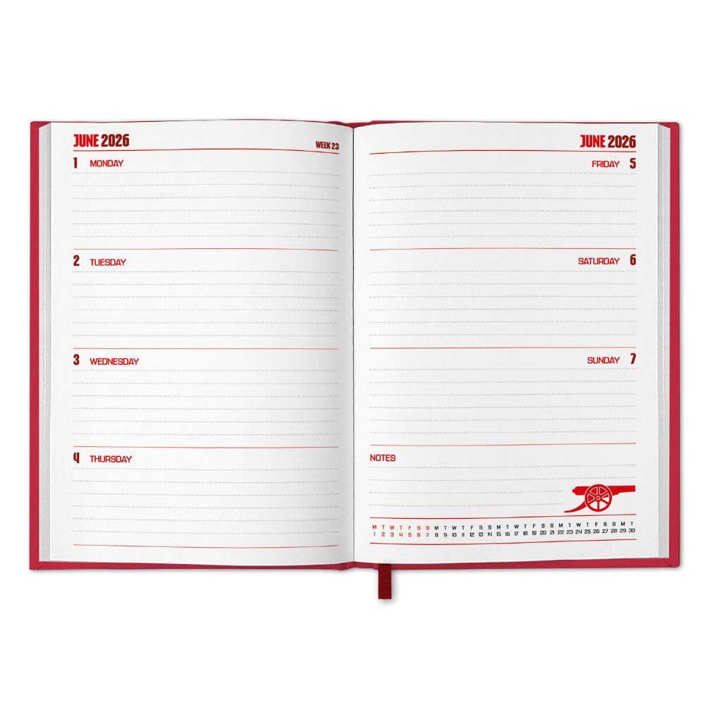 Arsenal FC A5 Diary 2026: 2 - Diaries By Arsenal