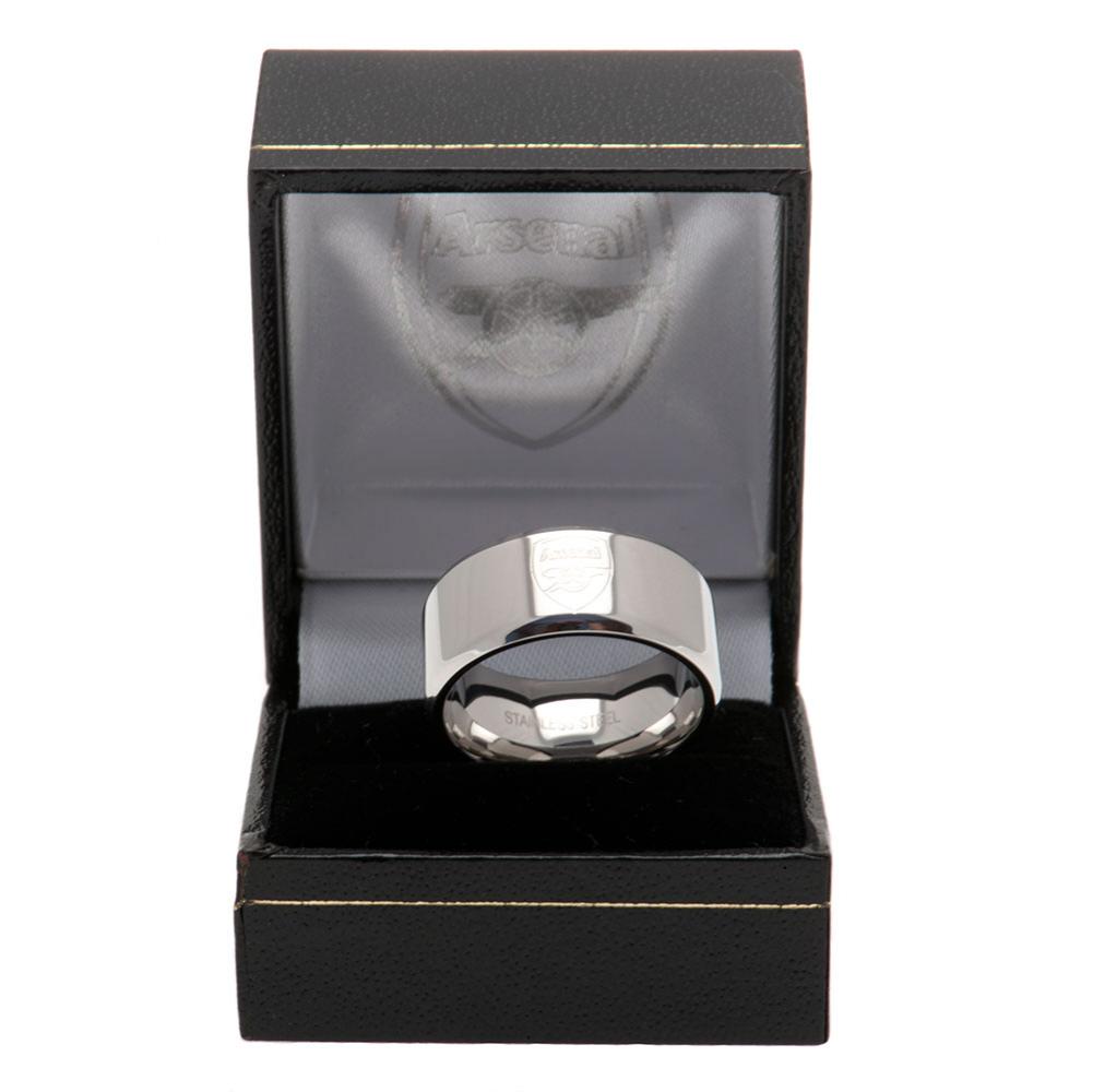 Arsenal FC Band Ring Medium: 1 - Jewellery By Arsenal