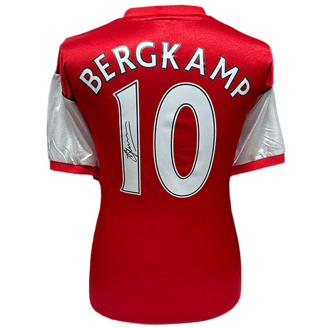 Bergkamp Signed Arsenal FC 1982 Replica Shirt: 1 - Signed Memorabilia By Arsenal