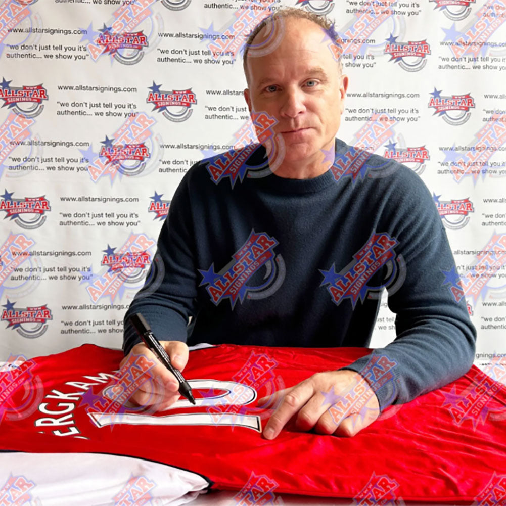 Arsenal FC Bergkamp Signed Shirt: 2 - Signed Memorabilia By Arsenal