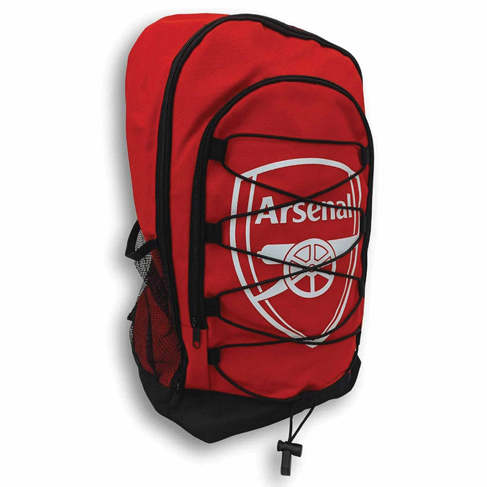 Arsenal FC Big Logo Bungee Backpack: 1 - Bags By Arsenal