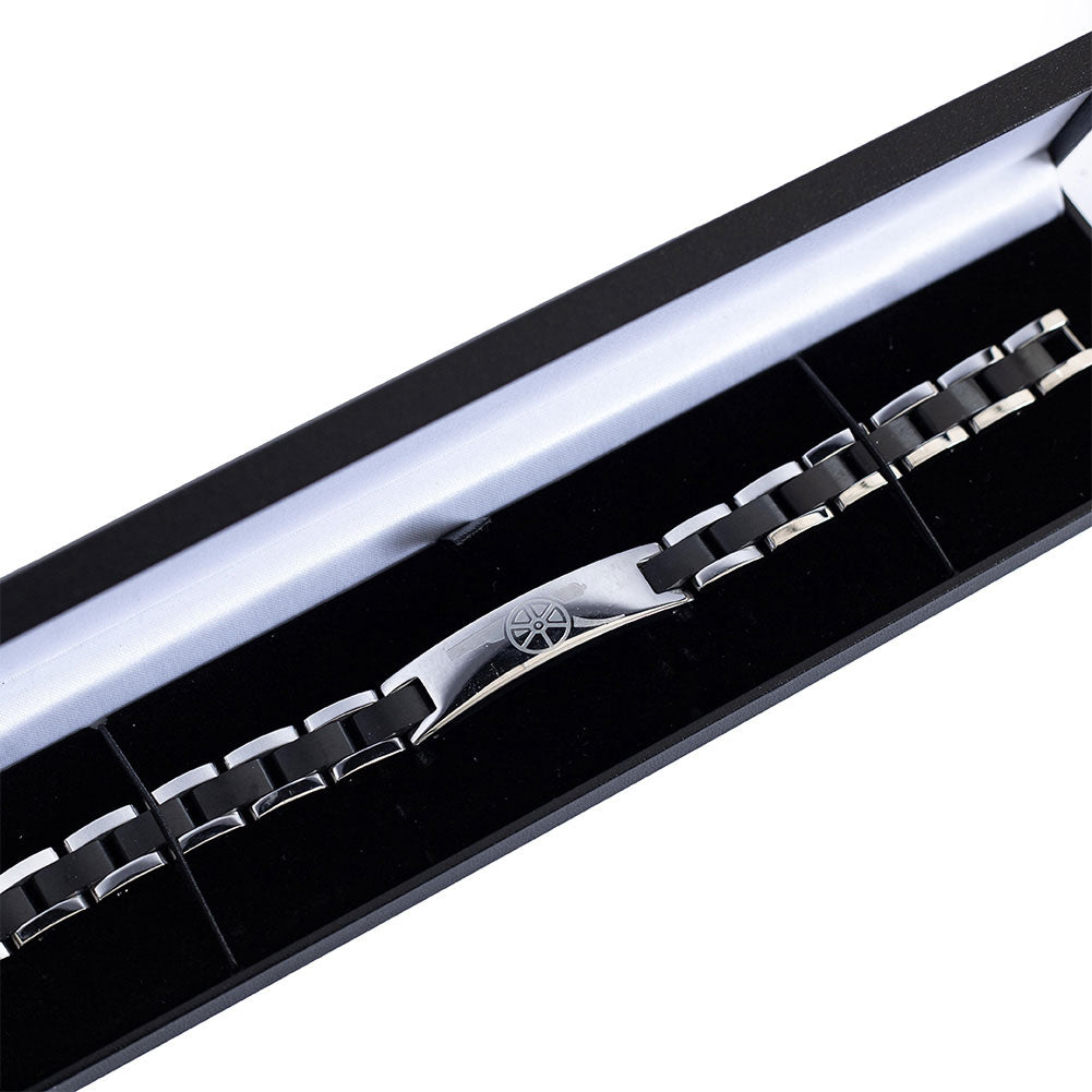 Arsenal FC Black Inlay Bracelet: 4 - Jewellery By Arsenal