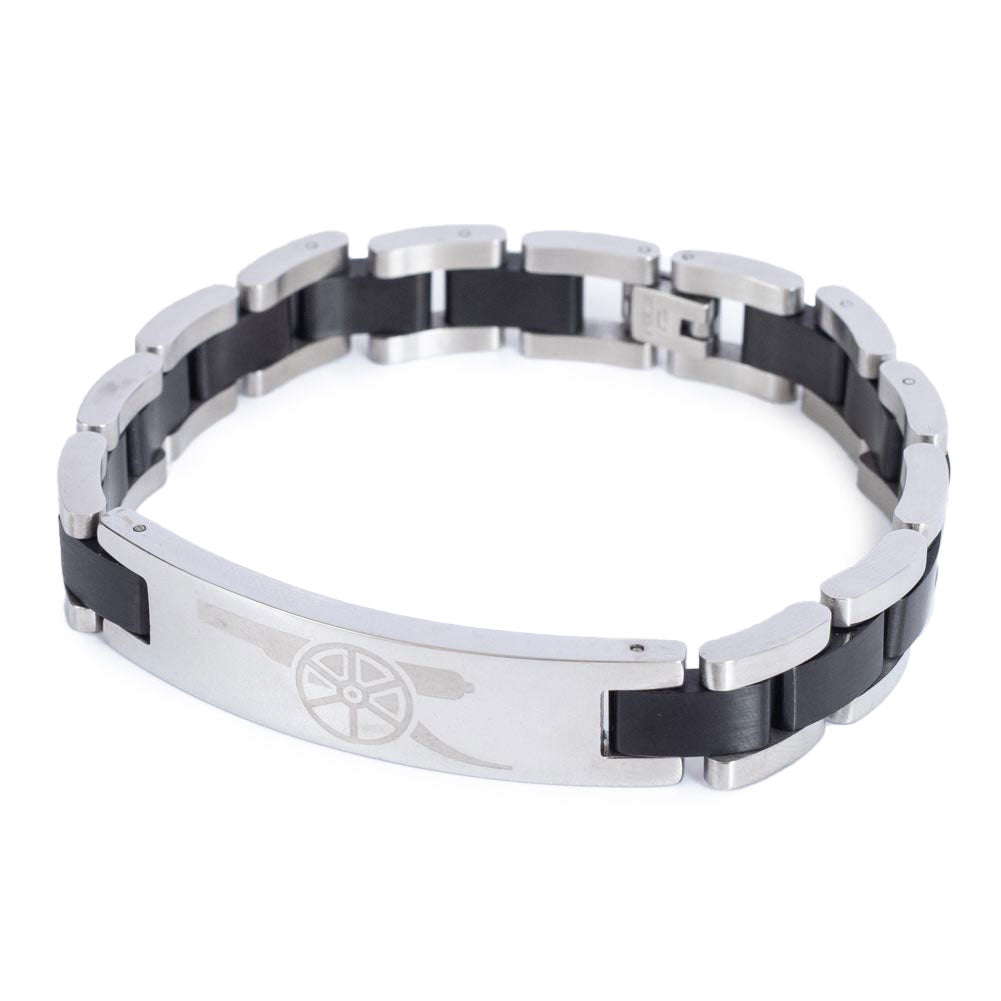 Arsenal FC Black Inlay Bracelet: 3 - Jewellery By Arsenal