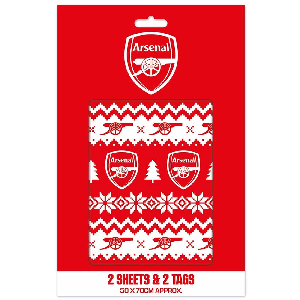 Arsenal FC Christmas Gift Wrap - Shop Gift Wrap & Bags At Gift Moments - 3