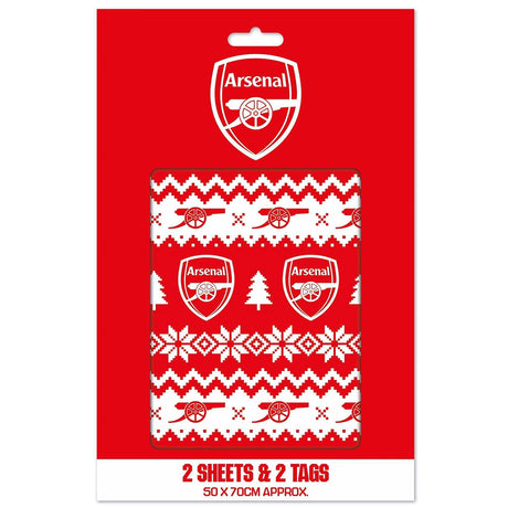 Arsenal FC Christmas Gift Wrap - Shop Gift Wrap & Bags At Gift Moments - 3