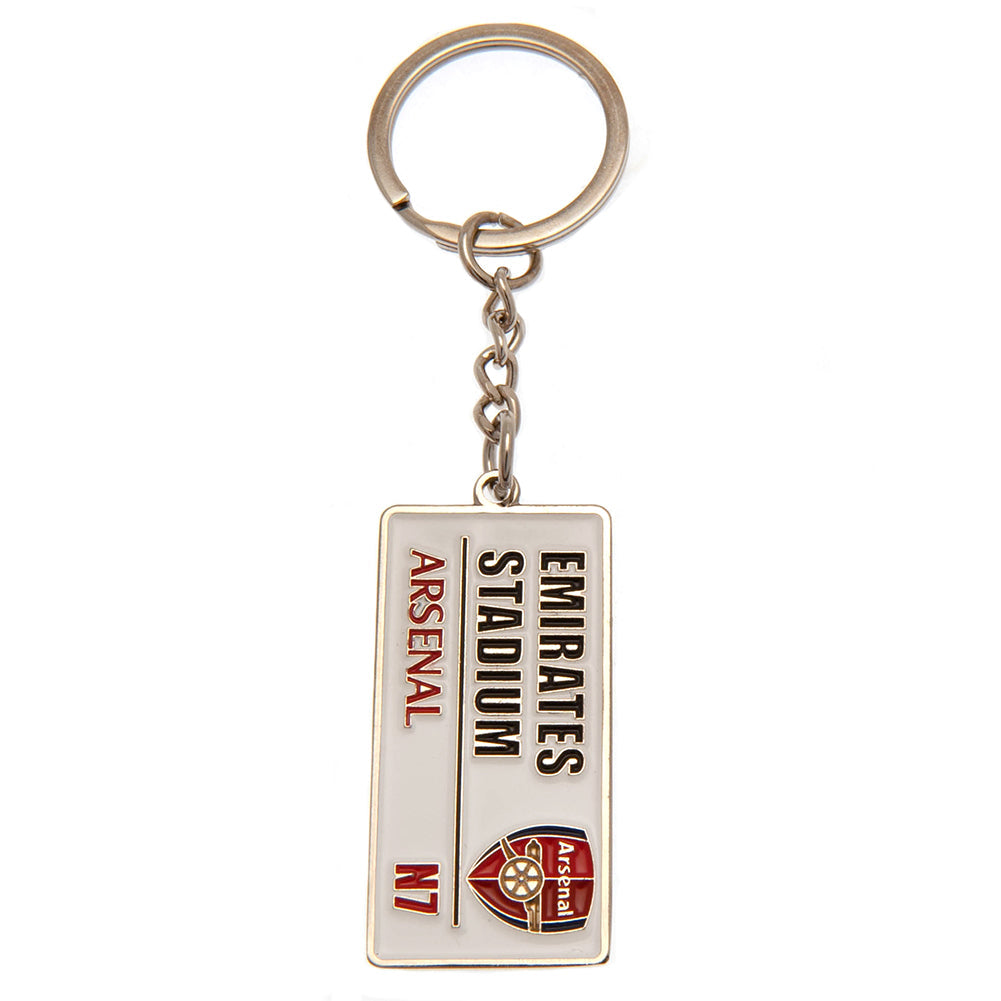 Arsenal FC Embossed Street Sign Keyring: 2 - Keyrings By Arsenal