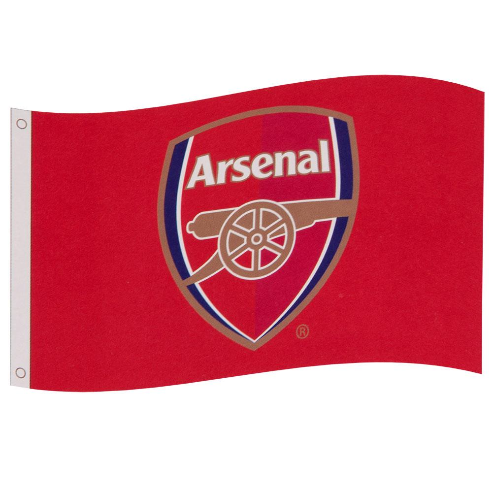 Arsenal FC Core Crest Flag - Shop Flags & Banners At Gift Moments - 1