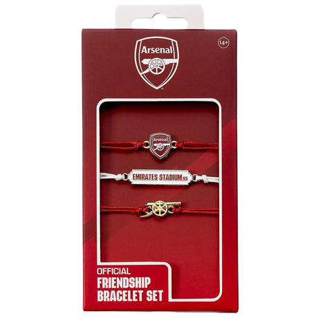Arsenal FC Friendship Bracelet Set: 3 Bracelets By Arsenal