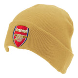 Arsenal FC Gold Cuff Beanie - Shop Caps & Hats At Gift Moments - 1