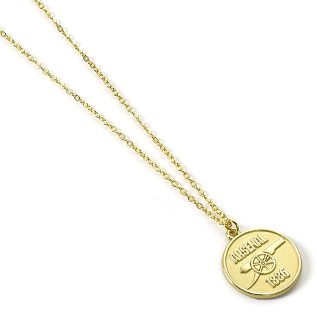 Arsenal FC Gold Finish Crest Necklace: 2 Necklaces By Arsenal