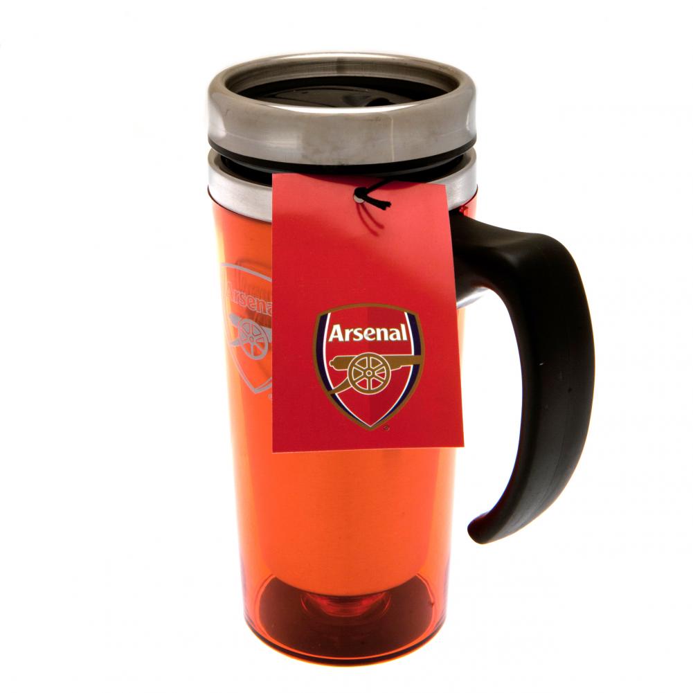 Arsenal FC Handled Travel Mug: 3 - Mugs By Arsenal
