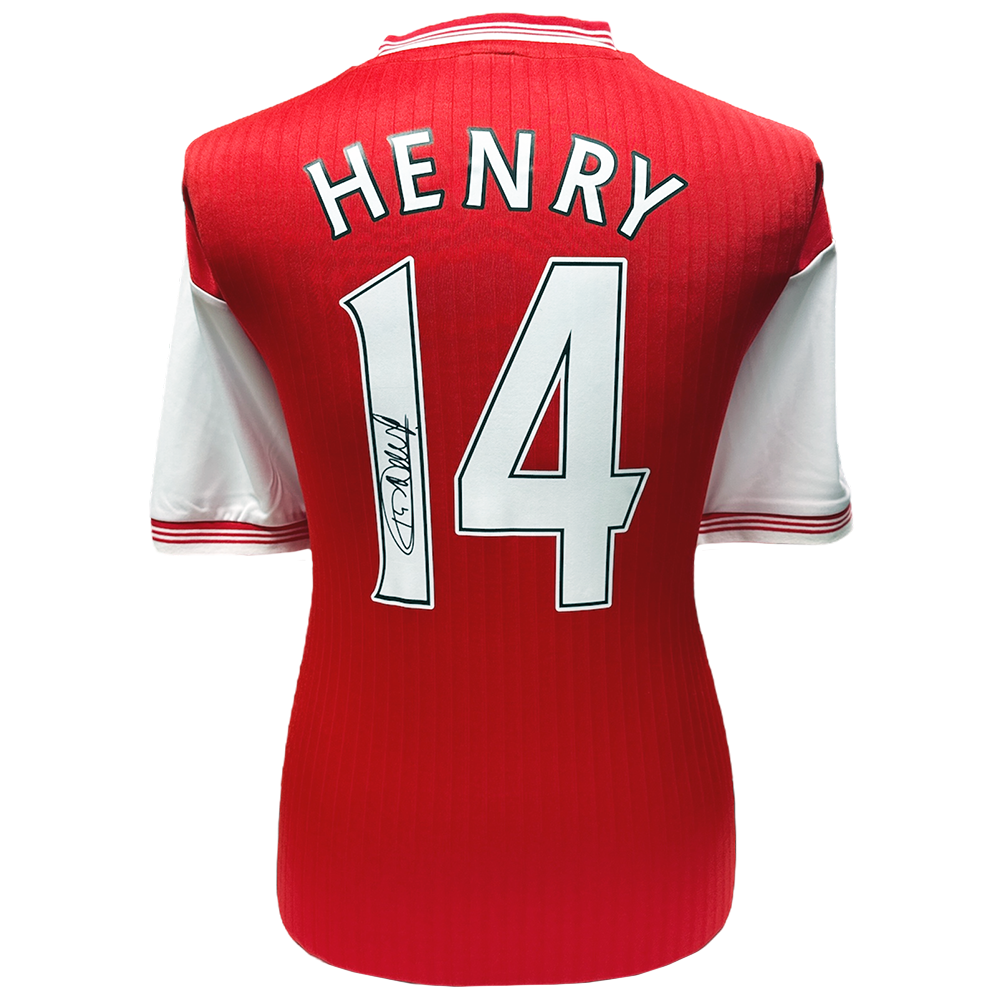 Arsenal FC Henry Centenary Retro Signed Shirt: 1 - Signed Memorabilia By Arsenal
