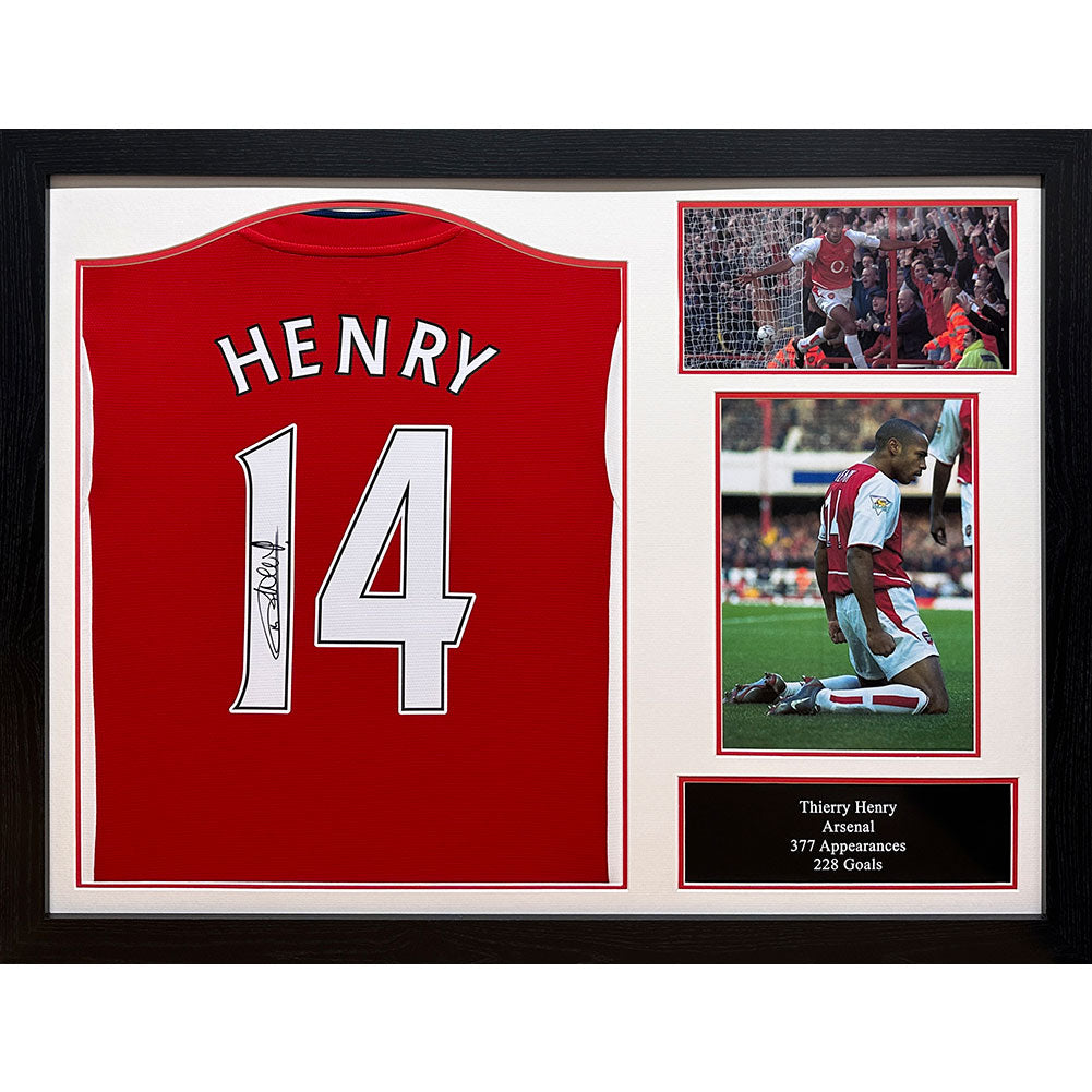 Arsenal FC Henry Signed Shirt (Framed): 1 - Signed Memorabilia By Arsenal