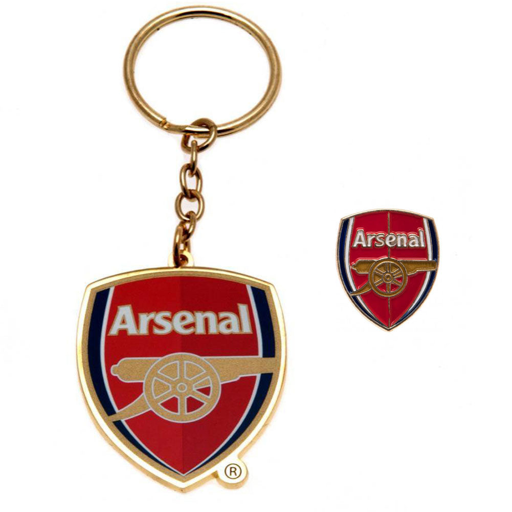 Arsenal FC Keyring & Badge Set: 1 - Badges By Arsenal