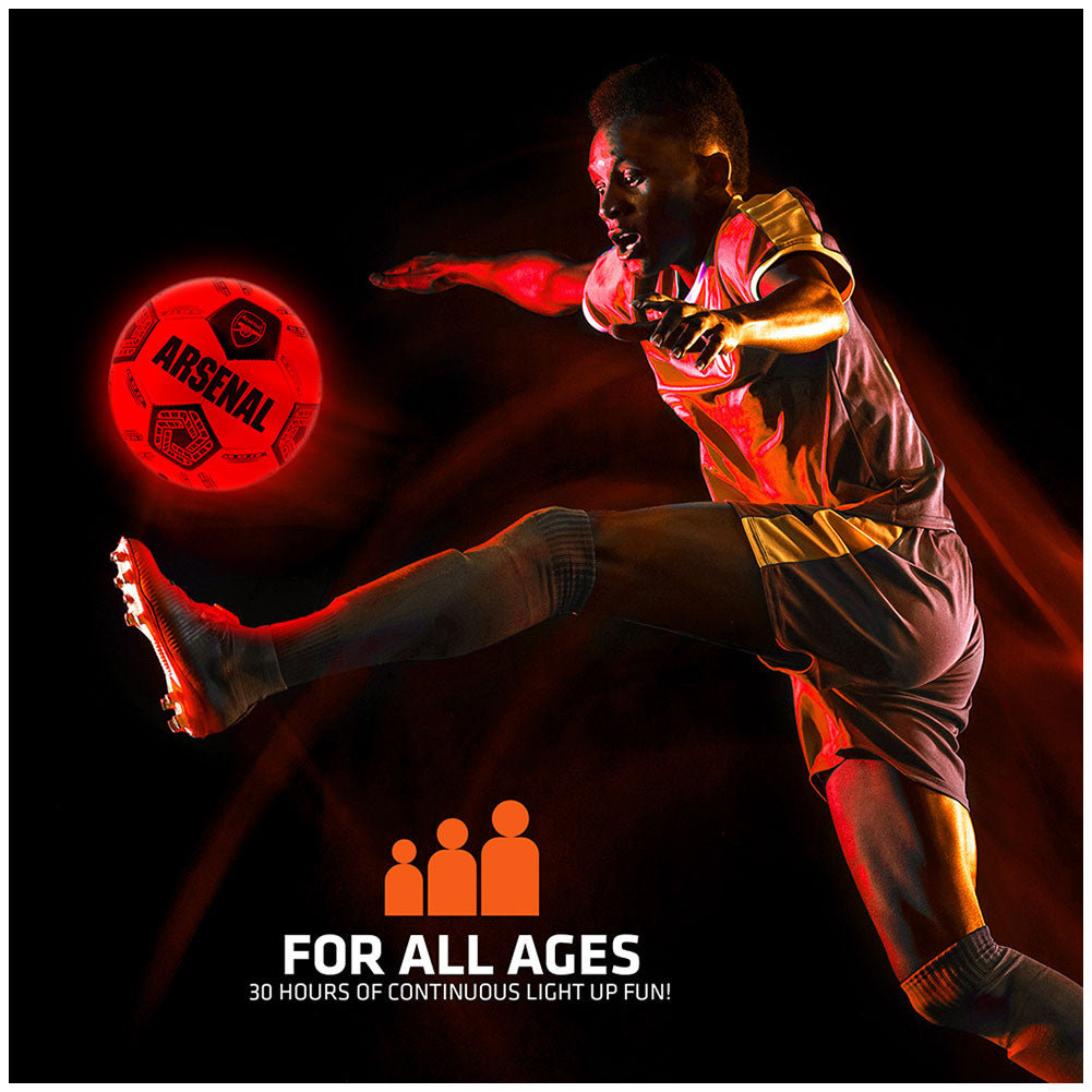 Arsenal FC LED Glow Football: 6 Balls By Arsenal